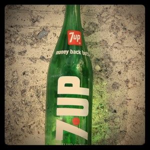 Vintage collector 7-UP bottle